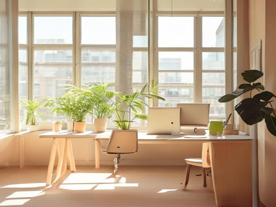 Light-filled contemporary office space reflecting our open collaborative approach