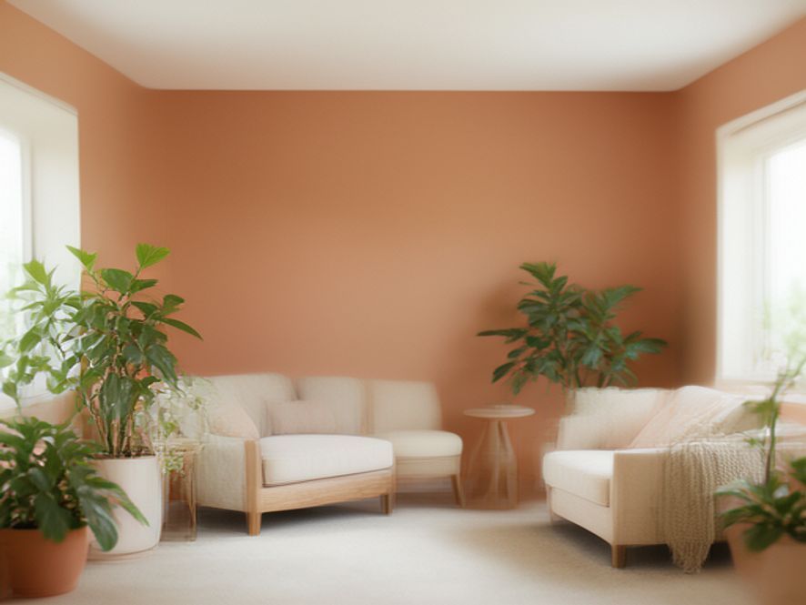 Peaceful retreat setting with plants and natural light
